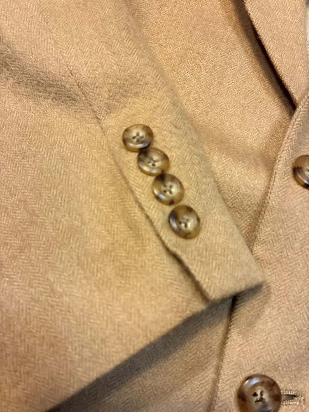 Vintage Nordstrom Men's Tan Camel Hair Sport Coat Blazer Made in USA